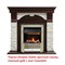 Классический портал для камина Dimplex Dublin арочный сланец белый (Темный дуб) M12673 - фото 4759290