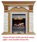 Классический портал для камина Dimplex Dublin арочный сланец белый (Дуб) M25774 - фото 4759371