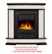 Классический портал для камина Firelight Scala Classic сланец скалистый Белый/Тёмный дуб M63089 - фото 4759375