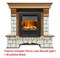 Классический портал для камина Dimplex Pierre Luxe белый (для классика Opti-Myst, Optiflame) M22075 - фото 4759557