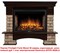 Широкий портал Firelight Forte Wood 30 камень коричневый, шпон темный дуб M231484 - фото 4759645