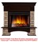Широкий портал Firelight Forte Wood 30 камень коричневый, шпон темный дуб M231484 - фото 4759646