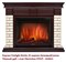 Широкий портал Firelight Bricks 25 кирпич Бежевый/шпон Тёмный дуб M98539 - фото 4759730