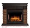 Широкий портал Firelight Bricks Wood 30 камень темный, шпон венге M231559 - фото 4759743