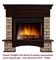 Широкий портал Firelight Forte Wood 25 камень коричневый, шпон темный дуб M231514 - фото 4760057