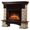Широкий портал Firelight Forte Wood 25 камень коричневый, шпон темный дуб M231514 - фото 4760058
