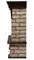 Широкий портал Firelight Forte Wood 25 камень коричневый, шпон темный дуб M231514 - фото 4760060