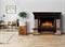 Широкий портал Firelight Forte Wood 25 камень коричневый, шпон темный дуб M231514 - фото 4760061