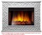 Широкий портал Firelight Quadro 30 камень песчаник античный белый, белая эмаль M231557 - фото 4760067