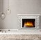 Широкий портал Firelight Quadro 30 камень песчаник античный белый, белая эмаль M231557 - фото 4760070