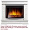 Широкий портал Firelight Scala 25 камень сланец скалистый белый, шпон белый дуб M231407 - фото 4760412