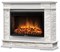 Широкий портал Firelight Scala 25 камень сланец скалистый белый, шпон белый дуб M231407 - фото 4760413
