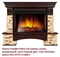 Широкий портал Firelight Pietra 25S камень сланец натуральный, шпон темный дуб M231577 - фото 4760921
