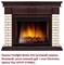 Угловой широкий портал Firelight Bricks 25U (угловой) камень бежевый, шпон темный дуб M231409 - фото 4761299