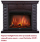 Угловой широкий портал Firelight Porto 25U (угловой) камень черный, шпон венге M231414 - фото 4761301