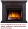 Угловой широкий портал Firelight Porto 25U (угловой) камень черный, шпон венге M231414 - фото 4761302