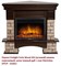 Угловой широкий портал Firelight Forte Wood 25U (угловой) камень коричневый, шпон темный дуб M231585 - фото 4761309