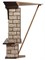 Угловой широкий портал Firelight Forte Wood 25U (угловой) камень коричневый, шпон темный дуб M231585 - фото 4761313