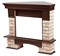 Угловой широкий портал Firelight Forte Wood 30U (угловой) камень коричневый, шпон темный дуб M231486 - фото 4761315