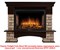 Угловой широкий портал Firelight Forte Wood 30U (угловой) камень коричневый, шпон темный дуб M231486 - фото 4761316