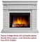Угловой широкий портал Firelight Bricks 25U (угловой) камень белый, белая эмаль M231412 - фото 4761362