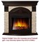 Угловой широкий портал Firelight Torre 25U Слоновая кость/Темный дуб M46561 - фото 4761365