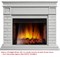Угловой широкий портал Firelight Bricks 30U (угловой) камень белый, белая эмаль M231475 - фото 4761370