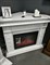 Угловой широкий портал Firelight Bricks 30U (угловой) камень белый, белая эмаль M231475 - фото 4761371