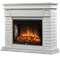 Угловой широкий портал Firelight Bricks 30U (угловой) камень белый, белая эмаль M231475 - фото 4761372