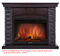 Угловой широкий портал Firelight Porto 30U (угловой) камень черный, шпон венге M231479 - фото 4761377