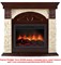 Угловой широкий портал Firelight Torre 25U (угловой) камень белый, шпон темный дуб M231545 - фото 4761387