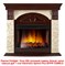 Угловой широкий портал Firelight Torre 25U (угловой) камень белый, шпон темный дуб M231545 - фото 4761388