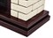 Угловой широкий портал Firelight Bricks 30U (угловой) камень бежевый, шпон темный дуб M231474 - фото 4761398