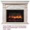 Угловой широкий портал Firelight Torre 25U (угловой) камень белый, шпон белёный дуб M231383 - фото 4761403
