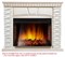 Угловой широкий портал Firelight Porto 30U (угловой) камень белый, шпон белёный дуб M231477 - фото 4761430