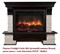 Угловой широкий портал Firelight Forte 30U (угловой) камень белый, шпон венге M231589 - фото 4761435