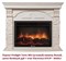 Угловой широкий портал Firelight Torre 30U (угловой) камень белый, шпон белёный дуб M231590 - фото 4761438