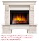 Угловой широкий портал Firelight Pietra 30U (угловой) камень белый, шпон белёный дуб M231611 - фото 4761443