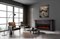 Линейный портал Firelight Porto Long камень черный, шпон венге M218494 - фото 4763057