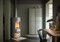 Печь-камин Contura 610:1 Style, чугунная дверца, черный M193333 - фото 4767151