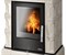 Дровяная печь ABX Britania KPI кафельный цоколь, перламутр M213873 - фото 4767238