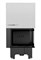 Угловая правая дровяная топка Kratki VNP/810/410 черная футеровка M213598 - фото 4768558