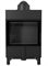 Фронтальная дровяная топка Kratki LUCY/12/SLIM черная футеровка M213536 - фото 4769482