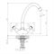 Смеситель для кухни DECOROOM DR54028 хром T0045979 - фото 5406998