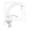 Смеситель для кухни DECOROOM DR71021 хром T0045986 - фото 5407007