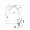 Смеситель для кухни Point серый PN3101AL T0064535 - фото 5407114