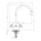 Смеситель для кухни DECOROOM DR51028-Orange T0045970 - фото 5408157
