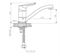 Смеситель для кухни ESKO излив 140 мм, хром RIO 15 T0042789 - фото 5408287