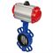 Затвор дисковый поворотный DN WBV1413E-2W-Fb Ду40 Ру16, корпус - чугун GGG50, диск - чугун GGG40, уплотнение - EPDM, с пневмоприводом DN DA-052 и пневмораспределителем 4M310-08 24В D050-16919 - фото 5412972