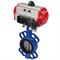Затвор дисковый поворотный DN WBV1413E-2W-Fb Ду40 Ру16, корпус - чугун GGG50, диск - чугун GGG40, уплотнение - EPDM, с пневмоприводом DN DA-052 и пневмораспределителем 4M310-08 220В D050-16901 - фото 5412974